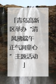 青岛高新区举办“清风拂端午 正气润童心”主题活动